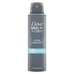 Dove Men+Care Anti-Transpirant Deo Spray Clean Comfort schützt 48 Stunden vor Körpergeruch und Schweiß 150 ml 1 Stück von Dove