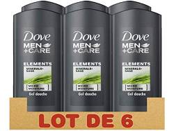 Dove Men+Care Duschgel für Herren, Mineralien und Salbei, feuchtigkeitsspendend und erfrischend (6 x 250 ml) von Dove