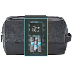 Dove Men+Care Geschenkset Clean Comfort für gepflegte Haut mit Duschgel und Deospray in einer Kulturtasche, 250ml + 150ml von Dove