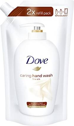 Dove Pflegende Hand-Waschlotion fine silk Nachfüllbeutel (1 x 500 ml), Pfirsich von Dove