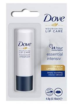 Lippenbalsam Stick | Dove Nourishing Lipcare 4,8g | Essential Intensiv | Lippenbalsam (1 Stück) von Dove