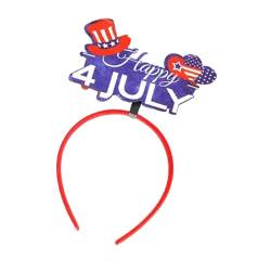 Dovxk Patriotisches Stirnband, 4. Juli-Stirnbänder,Süßes patriotisches Stirnband für Frauen - Patriotische Accessoires, Dekorationen, Partyzubehör für Frauen, Mädchen, Kinder von Dovxk