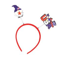 Dovxk Patriotisches Stirnband, 4. Juli-Stirnbänder | Niedlicher Haarreifen für den Unabhängigkeitstag,Patriotische Accessoires, Dekorationen, Partyzubehör für Frauen, Mädchen, Kinder von Dovxk