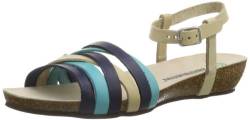 Dr. Brinkmann Damen 710639 Slingback Sandalen, Blau (blau/bunt 5) von Dr. Brinkmann