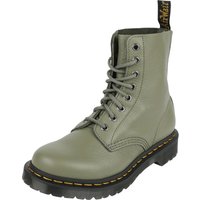 Dr. Martens Bikerboot - 1460 Pascal - Muted Olive Virginia - EU36 bis EU41 - für Damen - Größe EU37 - oliv von Dr. Martens