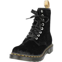 Dr. Martens Boot - 1460 Vegan - Black Crushed Velvet - EU36 bis EU40 - für Damen - Größe EU36 - schwarz von Dr. Martens