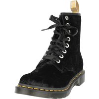 Dr. Martens Boot - 1460 Vegan - Black Crushed Velvet - EU36 bis EU40 - für Damen - Größe EU40 - schwarz von Dr. Martens