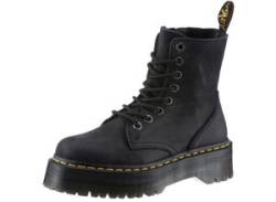 Schnürboots DR. MARTENS "Jadon" Gr. 38, grau (dunkelgrau) Damen Schuhe Schnürstiefeletten von Dr. Martens