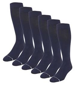 6 Pairs Pack Men's Dr Motion Graduated Compression Therapeutic Socks 8-15 mmHg 10-13 (Navy) by Sox Market von Dr. Motion