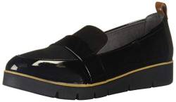 Dr. Scholl's Shoes Damen Webster Slipper, Schwarzes Lack/Mikrofaser, 41 EU von Dr. Scholl's Shoes