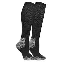 Dr. Scholl's Damen Kniestrümpfe für Diabetiker und Kreislauf Lässige Socken, Midnight, One Size (2er Pack) von Dr. Scholl's