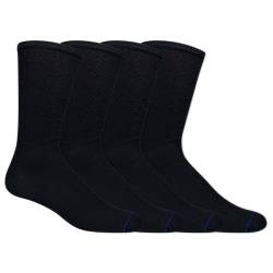 Dr. Scholl's Herren Dx-dsm2203-schwarz Lässige Socke, schwarz, Einheitsgröße (4er Pack) von Dr. Scholl's