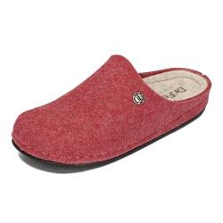 Dr.Feet anatomic Damen Filz Hausschuhe Natürlicher Schafwolle Polyurethan-Sohle Wool Slippers 36-42 EU (Rosa, eu_Footwear_Size_System, Adult, Women, Numeric, medium, Numeric_40) von Dr.Feet anatomic