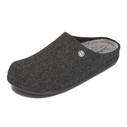 Dr.Feet anatomic Herren Filz Hausschuhe Natürlicher Schafwolle Polyurethan-Sohle Grau Graphite Wool Slippers 41-47 EU (Graphite, eu_footwear_size_system, adult, men, numeric, medium, numeric_41) von Dr.Feet anatomic