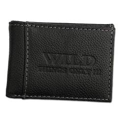 DrachenLeder echt Leder Geldbörse Brieftasche schwarz 9.5x1.5x6.5cm D3OPJ800S Leder Geldbörse für den Mann von DrachenLeder