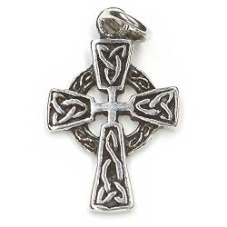 Drachensilber Keltenkreuz Anhänger keltisches Kreuz Schmuck 925 Sterling Silber Frauen Silberschmuck von Drachensilber