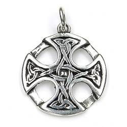 Drachensilber Keltenkreuz Knoten Schmuck Anhänger 925 Silber Mittelalter keltisches Kreuz Männer von Drachensilber