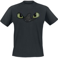 Drachenzähmen leicht gemacht T-Shirt - Eyes - S bis L - für Männer - Größe S - schwarz  - EMP exklusives Merchandise! von Drachenzähmen leicht gemacht