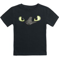 Drachenzähmen leicht gemacht T-Shirt für Kleinkinder - Ohnezahn - für Mädchen & Jungen - schwarz  - Lizenzierter Fanartikel von Drachenzähmen leicht gemacht