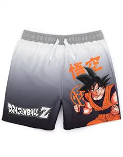 Dragon Ball Z Badeshorts für Jungen | Kinder Teens Goku Charakter Krieger Symbol Schwimmhose Badehose mit Kordelzug Bund | Zeichentrickserie Bademode von Dragon Ball Z