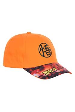 Dragon Ball Z Hut für Jungen, Baseball Kappe, Goku Design, Sommermütze, Geschenk für Jungen, Verstellbare Hut | Orange von Dragon Ball Z