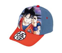 Dragon Ball Z Hut für Jungen, Baseball Kappe, Goku und Son Gohan Design, Sommermütze, Geschenk für Jungen, Verstellbare Hut | Blau von Dragon Ball Z
