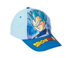 Dragon Ball Z Hut für Jungen, Baseball Kappe, Super Saiyan Design, Sommermütze, Geschenk für Jungen, Verstellbare Hut | Blau von Dragon Ball Z