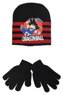 Dragon Ball Z Kinder Set Mützen Handschuhe, Schwarz , 52 von Dragon Ball Z