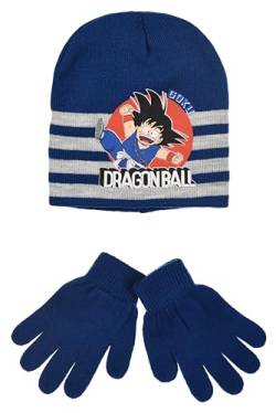 Dragon Ball Z Kinder Set Mützen Handschuhe, blau, 50 von Dragon Ball Z