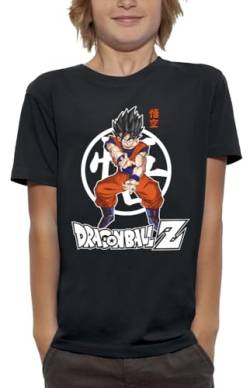 Dragon Ball Z Sangoku DBZ T-Shirt – Kamehameha – Offiziell Lizenziertes Produkt – Kind – Größe 8 Jahre – Schwarz von Dragon Ball Z