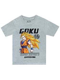 Dragon Ball Z T-Shirt Goku Kurzarm Jungen Tee Grau 128 von Dragon Ball Z