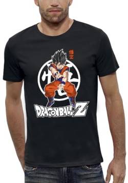 Dragon Ball Z T-Shirt Sangoku DBZ – Kamehameha – offizielles Lizenzprodukt Herren T-Shirt DBZ, Schwarz , L von Dragon Ball Z