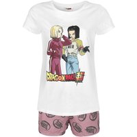 Dragon Ball - Gaming Schlafanzug - Super - Androids - S bis 3XL - für Damen - Größe M - weiß/rosa  - EMP exklusives Merchandise! von Dragon Ball