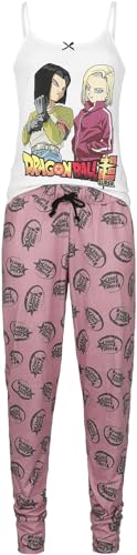 Dragon Ball Super - Android Pair Frauen Schlafanzug weiß/rosa XL von Dragon Ball