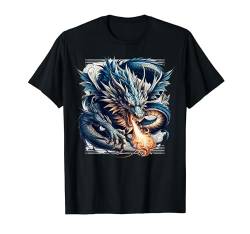 Majestätische Fantasy-Grafik mit mythischen Drachen T-Shirt von Dragon