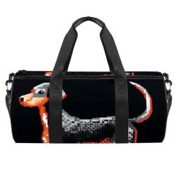 DragonBtu Faltbare Reisetasche, große Reisetasche für Damen und Herren, Turnbeutel mit Schuhfach und Gepäckhülle, Motiv: Hund, Mehrfabig 8, 45x23x23cm/17.7x9x9in, Reisetasche von DragonBtu