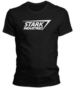 DragonHive Herren T-Shirt Stark Industires Ironman, Größe:S, Farbe:Schwarz von DragonHive