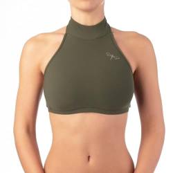 Dragonfly Halter-Sport Bra Lisette Comfy-BH Perfekt entwickelt | Schnittform Maximaler Halt für Pole Dancer | Halsverschluss mit 3 kleinen Metallnieten | Material 80% Polyamid 20% Elastan Oeko-TEX von Dragonfly