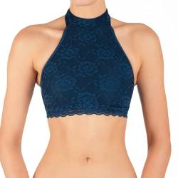 Dragonfly Halter-Sport Spitze Bra Lisette Comfy-BH Perfekt | Schnittform Maximaler Halt für Pole Dancer | Halsverschluss mit 3 kleinen Metallnieten | Material 80% Polyamid 20% Elastan Oeko-TEX von Dragonfly