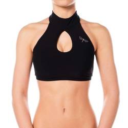 Dragonfly High Neck Sports Bra Terri Comfy-BH Perfekt gestaltet | Schnittform Maximaler Halt für Pole Dancer | Halsverschluss mit 3 kleinen Metallnieten | Material 80% Polyamid 20% Elastan Oeko-TEX von Dragonfly