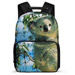 Dragonfy Unisex Schultasche Tier Koala Jungen Mädchen Schultasche Herren Damen Kinder Outdoor Wanderrucksäcke (40x28x16cm) cooler Rucksack von Dragonfy