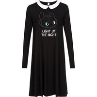 Dragons, Drachenzähmen leicht gemacht Light Up Damen Jerseykleid schwarz von Dragons, Drachenzähmen leicht gemacht