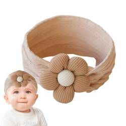 Dranng Baby-Stirnbänder, Stirnbänder für Neugeborene,Kopfwickel Baby Stirnband - Breite Kopfwickel, dehnbare Stirnbänder für Neugeborene, Haarschmuck, Stirnbänder für Neugeborene mit Blume von Dranng