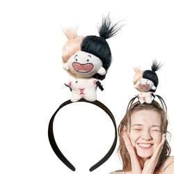 Dranng Plüsch-Puppen-Haarreifen, Puppen-Stirnband | Cartoon Plüsch Haarband Puppe Stirnband,Plüschpuppen-Kopfschmuck, Haarschmuck für Mädchen, Kinder, Kinder von Dranng