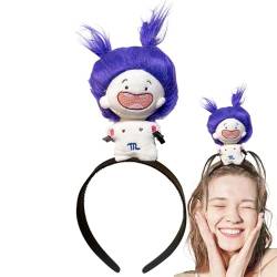 Dranng Puppen-Stirnband, Puppen-Haarband - Cartoon Plüsch Haarband Puppe Stirnband | Plüschpuppen-Kopfschmuck, Haarschmuck für Mädchen, Kinder, Kinder von Dranng