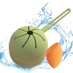 Make-up-Ei-Schwammhalter | Kosmetische Eierschwammbox | Staubdichter, atmungsaktiver Ei-Gesichtsschwammhalter aus Silikon für den nassen und trockenen Einsatz von Kosmetikwerkzeugen Dranng von Dranng