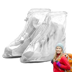 Regenstiefel-Schuhüberzüge - Wasserdichter Regenschutz für Stiefel - Wiederverwendbarer Stiefelüberzugsschutz, Regenschuhschutz zum Wandern, Klettern im Freien Dranng von Dranng