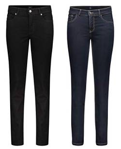 Draussen-Aktiv.com MAC Melanie - 2er Pack Damen Jeans in Verschiedene Farbvarianten, Größe:W34/L32, Farbe:D999+D801 von Draussen-Aktiv.com