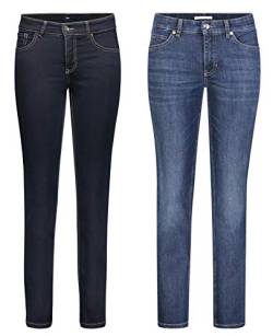 Draussen-Aktiv.com MAC Melanie - 2er Pack Damen Jeans in Verschiedene Farbvarianten, Größe:W36/L28, Farbe:D801+D845 von Draussen-Aktiv.com