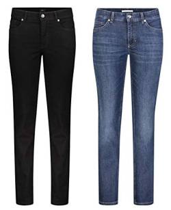 Draussen-Aktiv.com MAC Melanie - 2er Pack Damen Jeans in Verschiedene Farbvarianten, Größe:W38/L32, Farbe:D999+D845 von Draussen-Aktiv.com